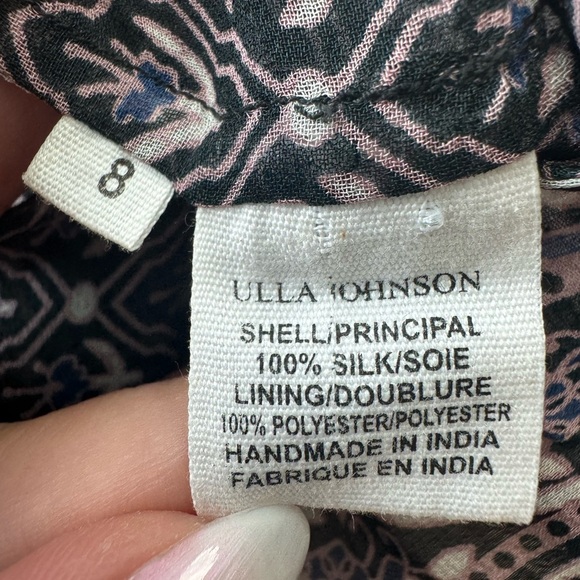 Ulla Johnson Reema Moonlight Boho Mini Dress Sz 8 Whimsical Ethereal 100% Silk - Picture 11 of 11